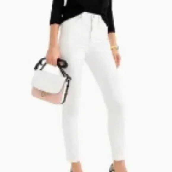 J Crew Wm's 9” High-Rise Toothpick Jeans White Sz 29 # 0484 - Picture 3 of 9